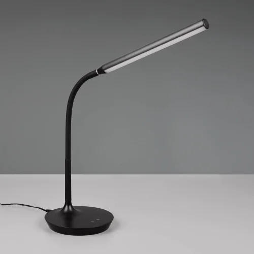 LÁMPARA DE MESA TÁCTIL LED 5W REGULABLE NEGRO TANNER