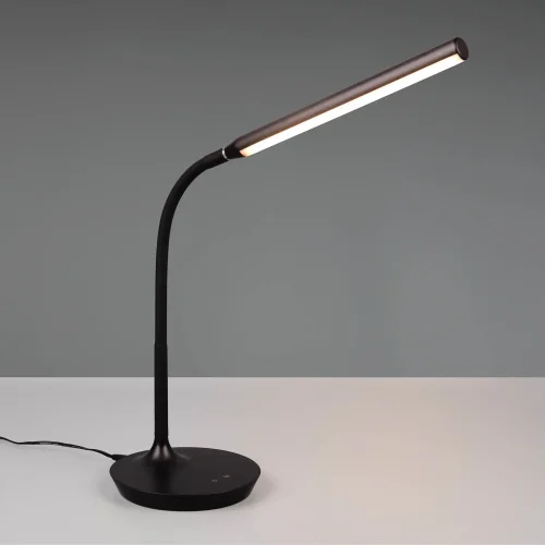LÁMPARA DE MESA TÁCTIL LED 5W REGULABLE NEGRO TANNER