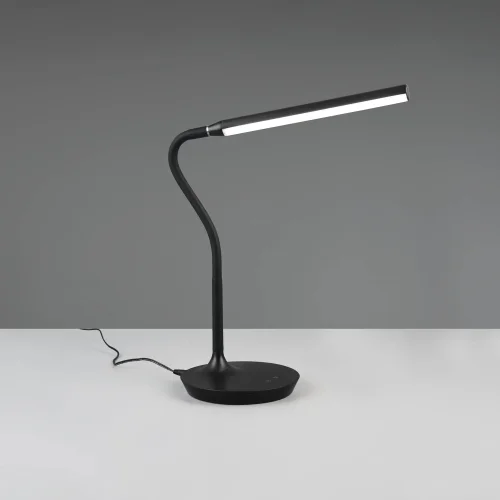 LÁMPARA DE MESA TÁCTIL LED 5W REGULABLE NEGRO TANNER