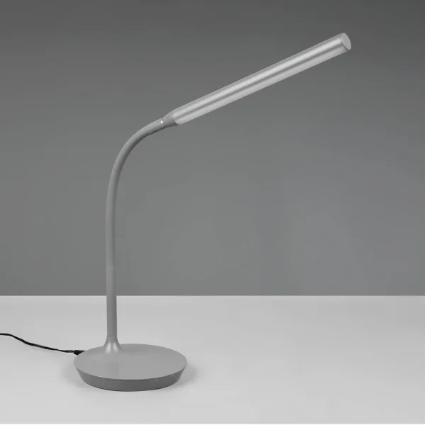 LÁMPARA DE MESA TÁCTIL LED 5W REGULABLE GRIS TANNER LÁMPARA DE MESA TÁCTIL LED 5W REGULABLE GRIS TANNER