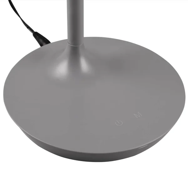LÁMPARA DE MESA TÁCTIL LED 5W REGULABLE GRIS TANNER LÁMPARA DE MESA TÁCTIL LED 5W REGULABLE GRIS TANNER