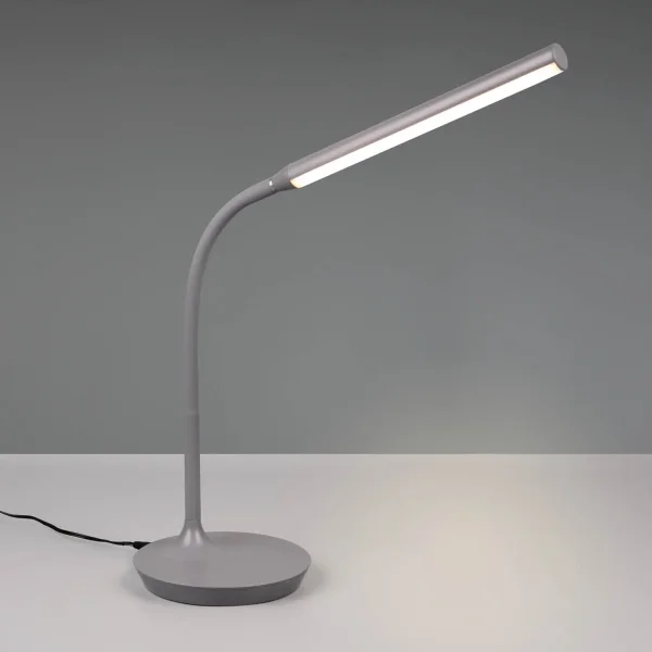 LÁMPARA DE MESA TÁCTIL LED 5W REGULABLE GRIS TANNER LÁMPARA DE MESA TÁCTIL LED 5W REGULABLE GRIS TANNER
