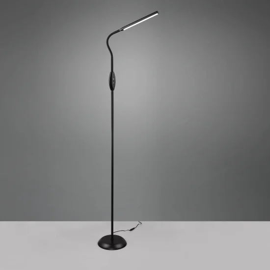 LÁMPARA DE PIE TÁCTIL LED 5W REGULABLE NEGRO TANNER 2