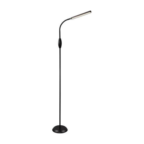 LÁMPARA DE PIE TÁCTIL LED 5W REGULABLE NEGRO TANNER
