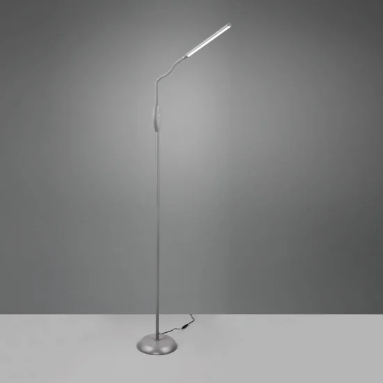 LÁMPARA DE PIE TÁCTIL LED 5W REGULABLE GRIS TANNER 2