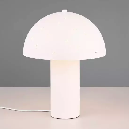 LÁMPARA DE MESA METAL BLANCO E14 NISCALO
