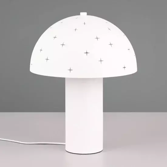 LÁMPARA DE MESA METAL BLANCO E14 NISCALO 2