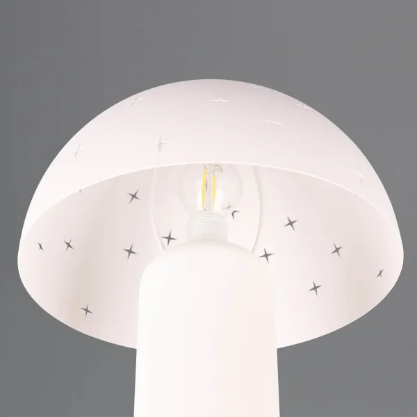 LÁMPARA DE MESA METAL BLANCO E14 NISCALO