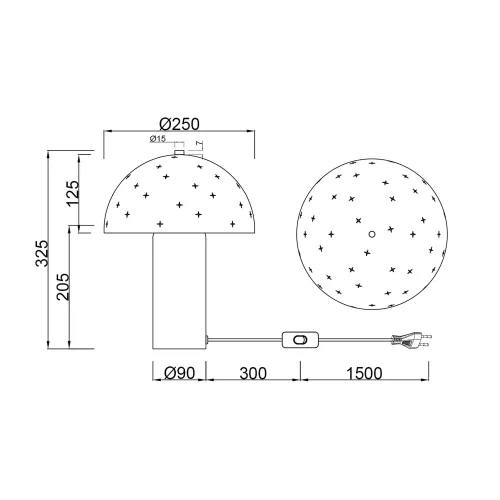 LÁMPARA DE MESA METAL BLANCO E14 NISCALO