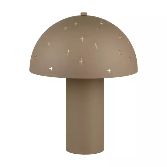 LÁMPARA DE MESA METAL GRIS PARDO E14 NISCALO