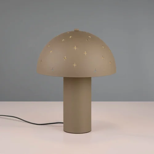 LÁMPARA DE MESA METAL GRIS PARDO E14 NISCALO LÁMPARA DE MESA METAL GRIS PARDO E14 NISCALO