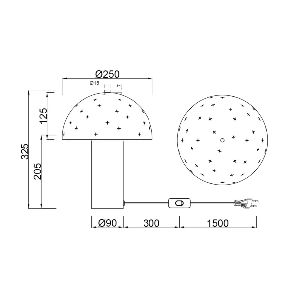 LÁMPARA DE MESA METAL GRIS PARDO E14 NISCALO LÁMPARA DE MESA METAL GRIS PARDO E14 NISCALO