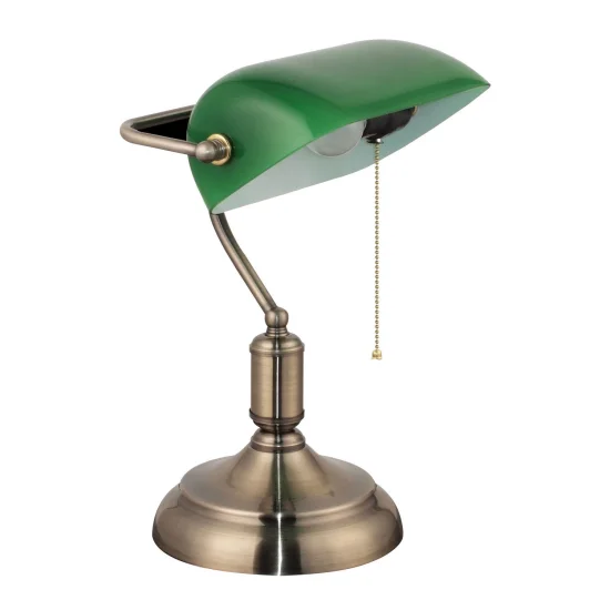 LAMPARA SOBREMESA CRISTAL VERDE