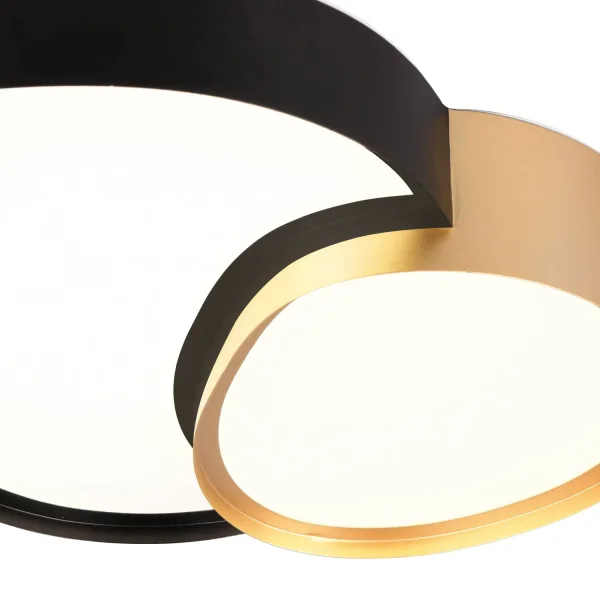 PLAFÓN DE TECHO LED 21W 2700-6500K NEGRO-ORO RUBY