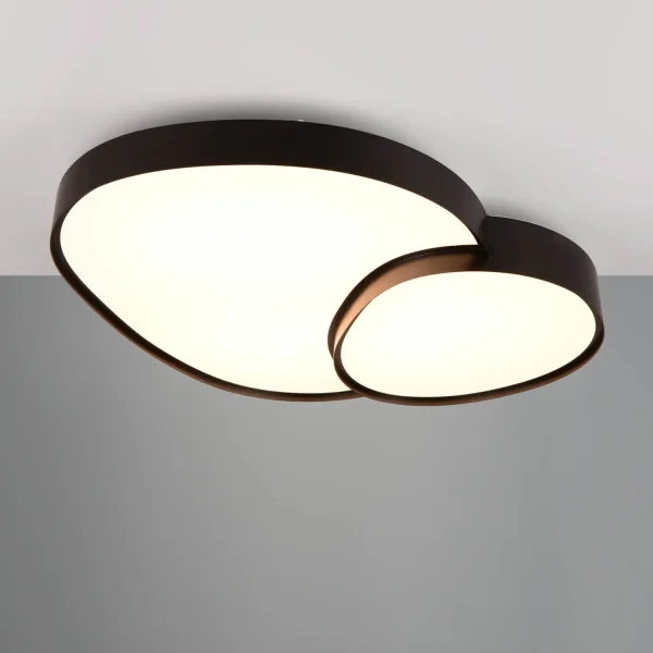 Plafón De Techo Led 45W 2700-6500K Negro Ruby | Lúzete