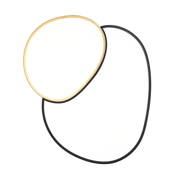 PLAFÓN DE TECHO LED 45W 2700-6500K NEGRO-ORO RUBY