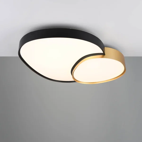 PLAFÓN DE TECHO LED 45W 2700-6500K NEGRO-ORO RUBY