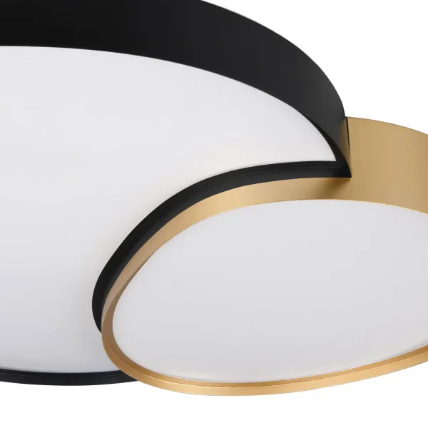 PLAFÓN DE TECHO LED 45W 2700-6500K NEGRO-ORO RUBY