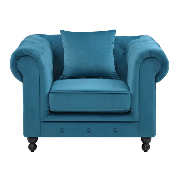 SILLÓN TERCIOPELO AZUL EDNA SILLÓN TERCIOPELO AZUL EDNA
