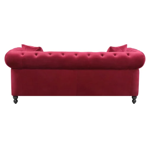 SOFÁ TERCIOPELO GRANATE EDNA