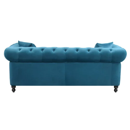 SOFÁ TERCIOPELO AZUL EDNA