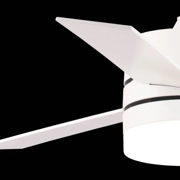 VENTILADOR DE TECHO CON LUZ LED 17W REGULABLE BLANCO NEW LORENZO