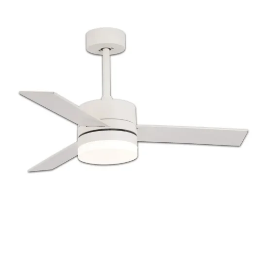 VENTILADOR DE TECHO CON LUZ LED 17W REGULABLE BLANCO NEW LORENZO