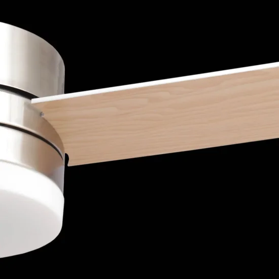 VENTILADOR DE TECHO CON LUZ LED 17W REGULABLE NÍQUEL NEW LORENZO 2