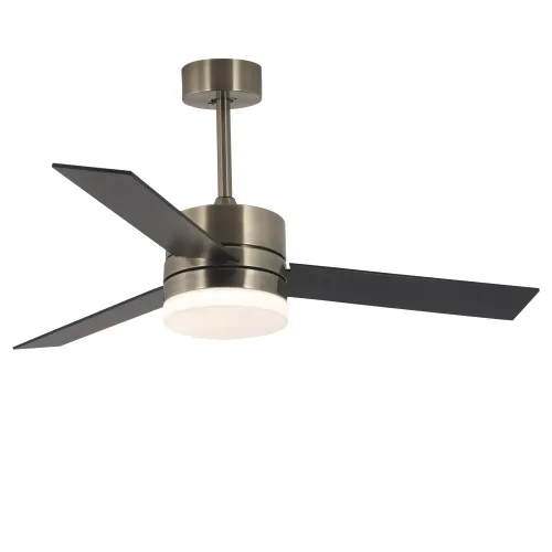 VENTILADOR DE TECHO CON LUZ LED 17W REGULABLE CUERO NEW LORENZO