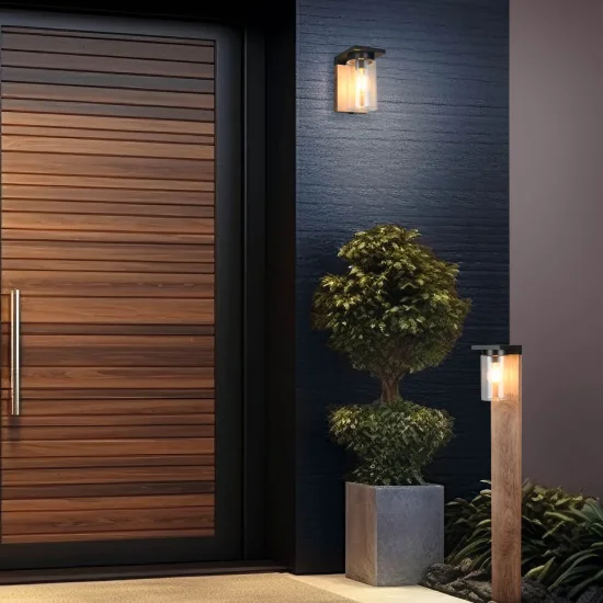 APLIQUE EXTERIOR CON SENSOR DE LUZ E27 IP44 ARABELA 2