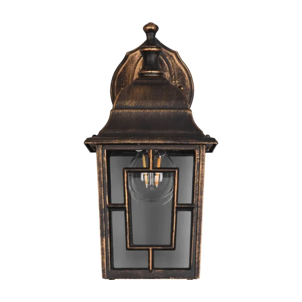 APLIQUE EXTERIOR DESCENDENTE E27 IP44 ÓXIDO 30CM VALESKA