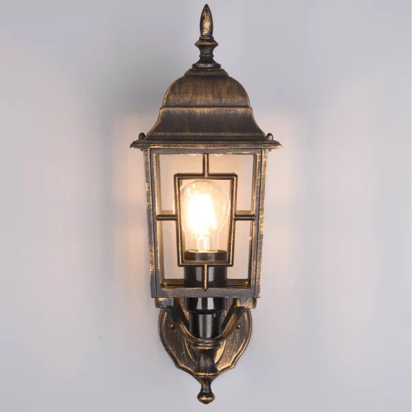 APLIQUE EXTERIOR ASCENDENTE E27 IP44 ÓXIDO 41CM VALESKA