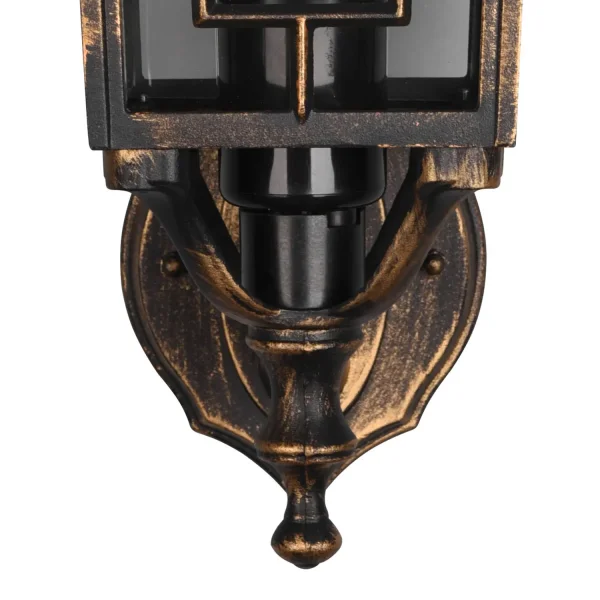 APLIQUE EXTERIOR ASCENDENTE E27 IP44 ÓXIDO 41CM VALESKA