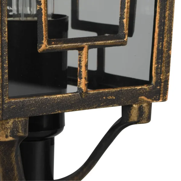 FAROL DE EXTERIOR E27 IP44 ÓXIDO 47CM VALESKA FAROL DE EXTERIOR E27 IP44 ÓXIDO 47CM VALESKA