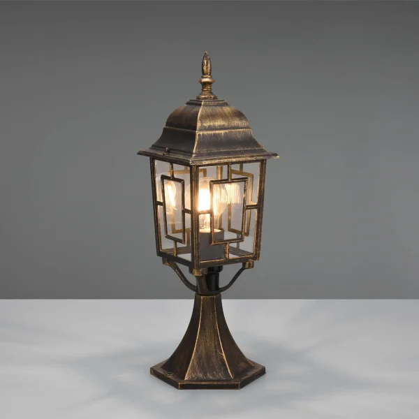 FAROL DE EXTERIOR E27 IP44 ÓXIDO 47CM VALESKA FAROL DE EXTERIOR E27 IP44 ÓXIDO 47CM VALESKA