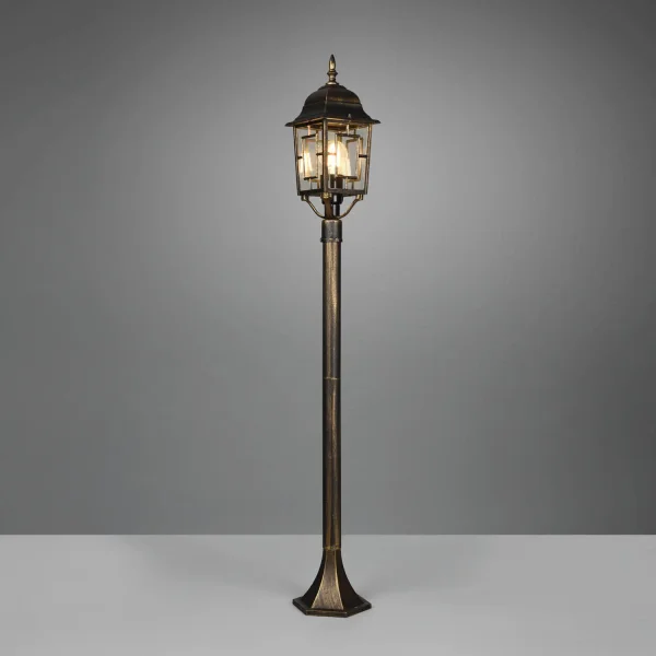 FAROL DE EXTERIOR E27 IP44 ÓXIDO 100CM VALESKA