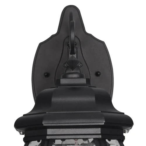 APLIQUE EXTERIOR DESCENDENTE E27 IP44 NEGRO ELOWEN