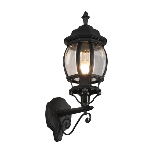 APLIQUE EXTERIOR ASCENDENTE E27 IP44 NEGRO ELOWEN