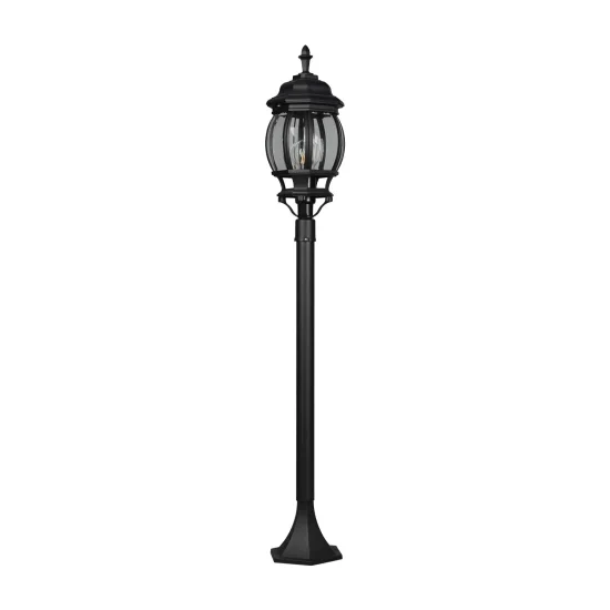 FAROL DE EXTERIOR E27 IP44 100CM NEGRO ELOWEN 2
