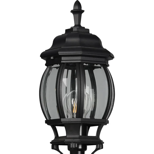 FAROL DE EXTERIOR E27 IP44 100CM NEGRO ELOWEN