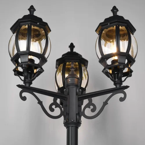 FAROLA DE EXTERIOR E27 IP44 200CM NEGRO ELOWEN