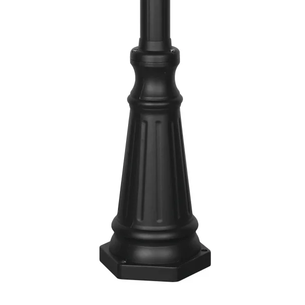 FAROLA DE EXTERIOR E27 IP44 200CM NEGRO ELOWEN