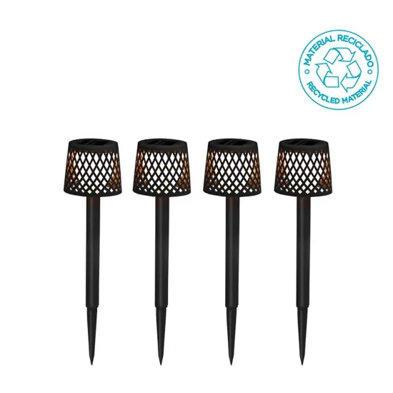 PICA SOLAR PACK 4 UDS GRETITA NEGRO IP44 2