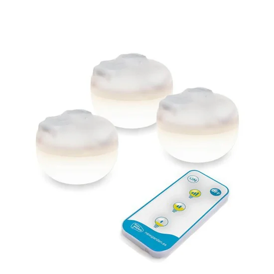PACK 3 BOMBILLAS PORTÁTILES CHERRY MINI BATERÍA RECARGABLE