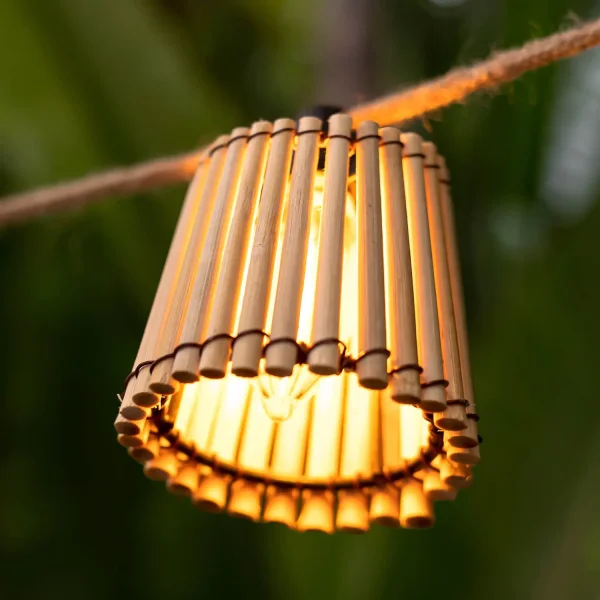 Guirnalda Solar + Bateria Recargable IP44 Yute Okinawa | Lúzete