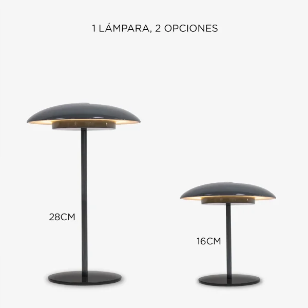 LÁMPARA DE MESA EXTERIOR IP44 BATERIA ANTRACITA SARDINIA 30 LÁMPARA DE MESA EXTERIOR IP44 BATERIA ANTRACITA SARDINIA 30