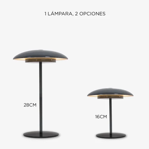LÁMPARA DE MESA EXTERIOR IP44 BATERIA ANTRACITA SARDINIA 30 LÁMPARA DE MESA EXTERIOR IP44 BATERIA ANTRACITA SARDINIA 30