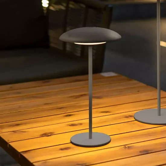 LÁMPARA DE MESA EXTERIOR IP44 BATERIA ANTRACITA SARDINIA 30