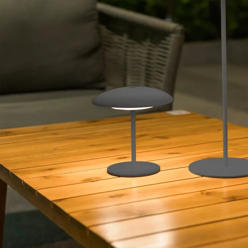 LÁMPARA DE MESA EXTERIOR IP44 BATERIA ANTRACITA SARDINIA 30 LÁMPARA DE MESA EXTERIOR IP44 BATERIA ANTRACITA SARDINIA 30