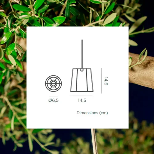 LÁMPARA COLGANTE CONTA MINI HANG BLANCO